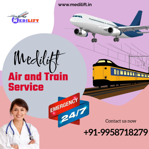 Medilift Air Ambulance Services from Kolkata to Delhi performs patient transport with a professional healthcare unit that helps keep the transport safe and comfortable. Contact us if you want to book a top air ambulance with world-class facilities. 
Web:- https://bit.ly/37QnGRP
