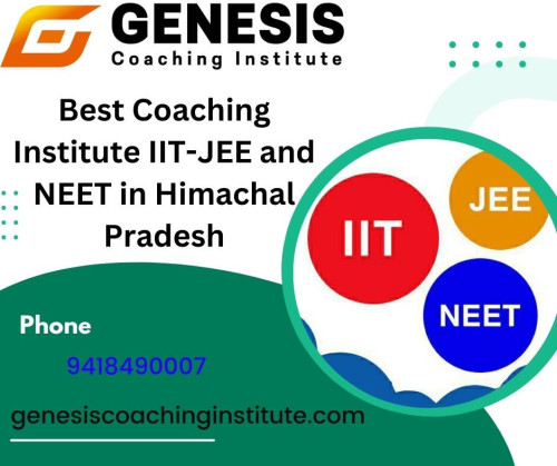 Genesis Coaching Institute in Himachal Pradesh is renowned for its excellence in coaching students for the IIT-JEE and NEET exams. With a team of highly qualified and experienced faculty, the institute provides comprehensive guidance and support to students. Genesis Coaching Institute offers well-structured classroom programs that cover all the important concepts and topics, along with regular practice sessions and doubt-solving classes. The institute also focuses on personalized attention, ensuring that each student receives individualized guidance and mentoring. Through its rigorous curriculum and dedicated faculty, Genesis Coaching Institute helps students develop strong foundations and attain success in the highly competitive IIT-JEE and NEET exams.