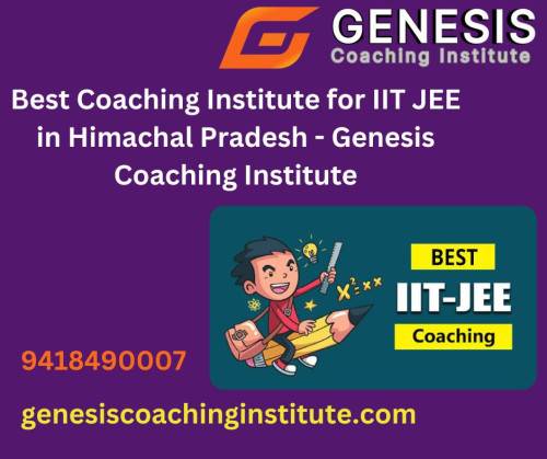 Genesis Coaching Institute is considered one of the best coaching institutes for IIT JEE in Himachal Pradesh. The institute has a team of experienced and dedicated faculty who use innovative teaching methods to help students understand complex concepts easily. Genesis Coaching Institute provides a comprehensive and structured curriculum that covers all the important topics required for IIT JEE. Additionally, the institute offers regular mock tests, doubt-clearing sessions, and individual attention to each student, helping them to track their progress and improve their weak areas. The institute's track record of producing successful candidates makes it a top choice for IIT JEE aspirants in Himachal Pradesh.