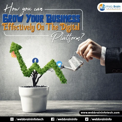 Today, the majority of consumer are making a purchase online. With 91% of consumers researching products and services before buying them, it’s no wonder

https://www.webbraininfotech.com/blog/how-you-can-grow-your-business-effectively-on-the-digital-platform/