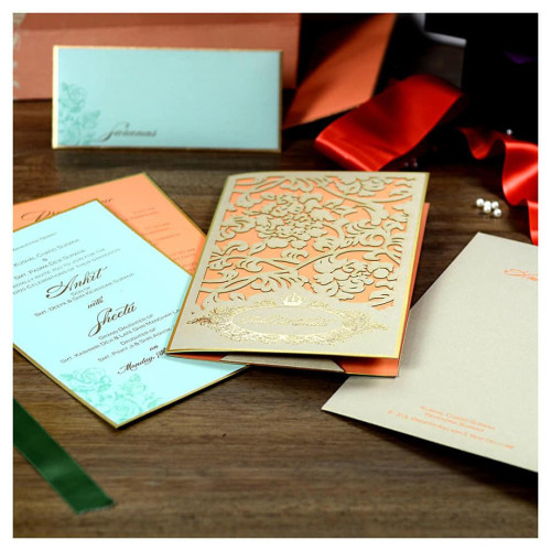 Let your invitation for your special event display immense style with a royal touch. When your guests hold this beautifully carved and intricately designed Laser Cut Wedding Invitations in their hands, there is no way that they can deny the majestic aura of such a magnificent invitation card. Mesmerising and completely alluring, laser cut invites boast of the best collection at Indian Wedding Card Online Store. Laser Cut Invitations are available in wide variety, ranging from elegantly designed single cards to the rich and flamboyant ones in the form of pocket. Shop @ https://www.indianweddingcard.com/Laser-Cut-Wedding-Invitations.html