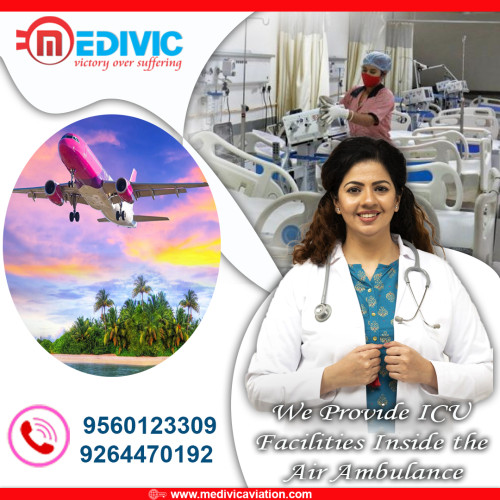Medivic Aviation Air Ambulance Services in Delhi provides provide intensive-care medical facilities for the care of the patient during the transfer period along with a highly experienced and dedicated healthcare crew. 
More@ https://bit.ly/41zZOdK