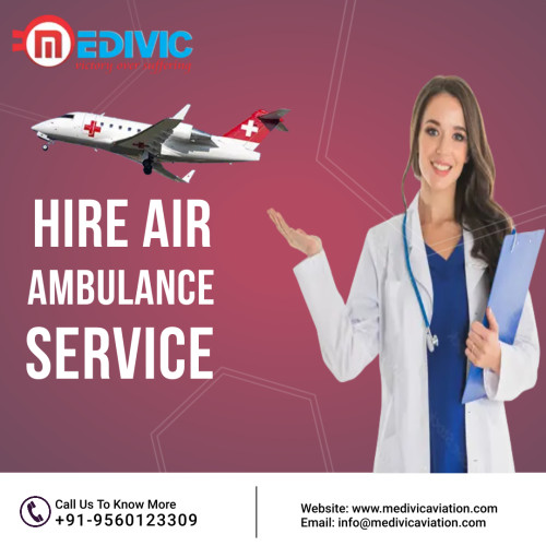Medivic Aviation Air Ambulance Service in Silchar provides the best medical solutions to patients during the transportation period at a genuine price including a highly dedicated medical team with the newest medical technology tools.  
More@ https://bit.ly/2rZFhAU