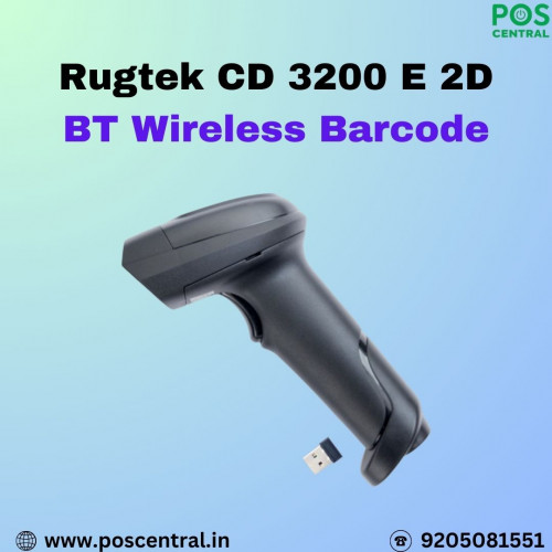 Discover the Rugtek CD 3200 BT/WiFi Barcode Scanner for fast and reliable scanning. This scanner offers wireless connectivity, giving you flexibility and convenience in any setting. Its ergonomic design ensures comfortable use even during long hours, while the advanced 2D scanning technology guarantees quick and precise barcode reading. Perfect for enhancing your scanning operations effortlessly. For quality and efficiency, Buy Rugtek CD 3200 BT/WiFi Barcode Scanner, available now at POS Central India. Visit for more information: https://www.poscentral.in/rugtek-cd-3200-bt-e-2d-wireless-barcode-scanner.html