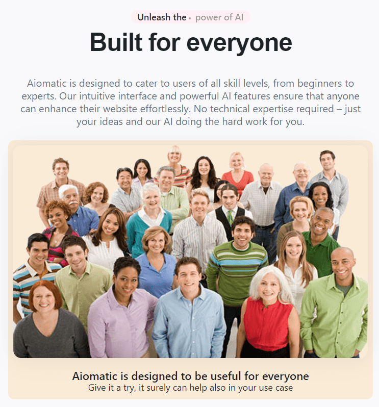 Built for everyone