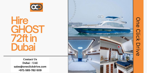 The Yacht is designed to provide a comfortable and luxurious experience for you and your guests while taking in the beauty of the surrounding scenery and exploring amazing attractions such as the sky-high Burj Khalifa, Atlantis Hotel, and man made Palm Jumeirah. With a length of 72 feet, this yacht can comfortably accommodate up to 35 guests. The boat also boasts an elegantly appointed interior, with plush seating and ample room to move around and socialize. Visit our website for information click here: https://www.oneclickdrive.com/yacht-rental-dubai