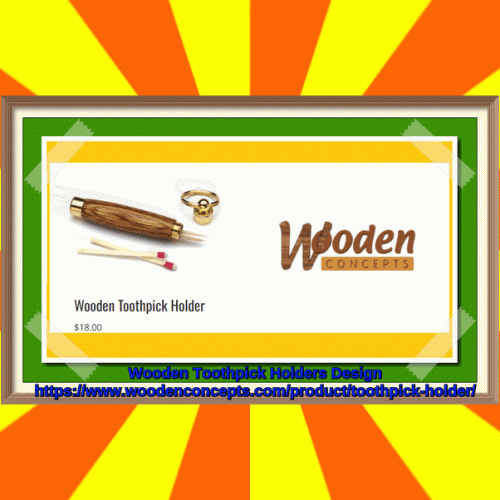 Wooden Concepts provide stylish toothpick holders which can store toothpicks, emergency money or matches.
https://www.woodenconcepts.com/product/toothpick-holder/