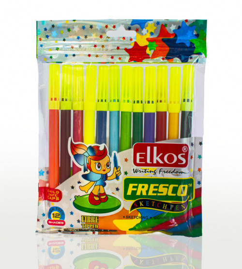 Sketch Pens Fresco, Elkos's incredibly stylish sketch pens comes with distinctive color variation and gives clear impression . For more information please visit us :https://www.elkospens.com/product/sketch-pen-fresco . #SketchPenFresco #SketchPen #SketchPens #SketchPensIndia #Elkospenslimited .