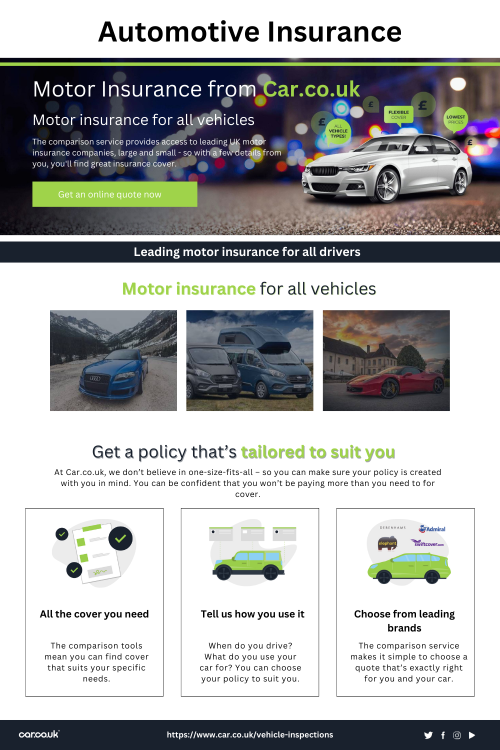Motor insurance for all the vehicle in 2023. Please visit "https://www.car.co.uk/motor-insurance" for more details