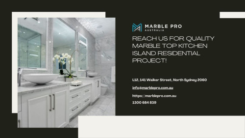 Shop for slabs & tiles from Marble Pro to build your residential home! We also provide the installation service to ensure quality marble top kitchen islands, backsplashes, countertops, etc. Explore https://marblepro.com.au/ to find out what else we could offer. For queries, we dial 1300 684 839 now.