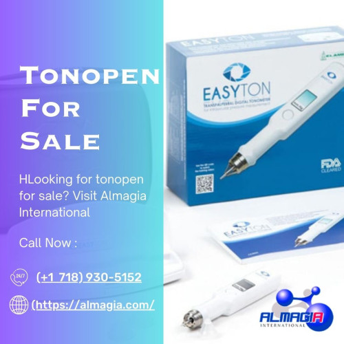 Tonopen is a great device for ophthalmologists. This helps in measuring eye pressure of patients and detect many ocular conditions in early stages. If you want to enhance your practice and bring more patients to your clinic, search for tonopen for sale. Visit Almagia to buy the device now.