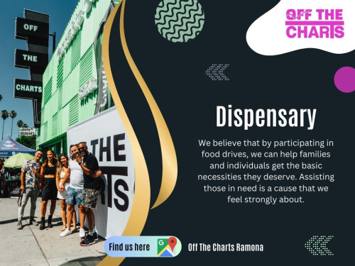 If you're looking for a dispensary near me, Off the Charts Dispensary has you covered. With our commitment to accessibility, we have strategically located our dispensaries in convenient locations, including Ramona and surrounding areas. Our primary objective is to make it effortless for cannabis enthusiasts to access our unparalleled service and extraordinary selection of unique strains without the need to travel long distances. 

Official Website : https://www.offthechartsshop.com/

Off The Charts Ramona
Address : 618 Pine St, Ramona, CA 92065, United States
Phone : (760) 440-0040

Find Us on Google Map : http://goo.gl/maps/s9JMqSLhtYdJGvxv5

Business Site : https://off-the-charts-ramona.business.site/

Our Profile : https://gifyu.com/otcramona

More Photos : 

https://tinyurl.com/24rhvu8l
https://tinyurl.com/2yuhybdy
https://tinyurl.com/27hnhsug
https://tinyurl.com/2ygqb3wh