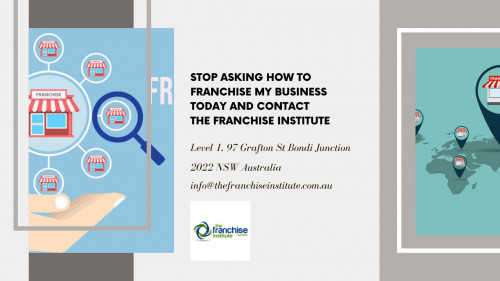 It is time to stop asking how to franchise my business and start looking for the right answers. You can find the best solutions to your question at The Franchise Institute. Our company prioritises your preferences and tailor franchise business plan after market and financial analysis. Our advisors help you in the complex process. Visit our website - https://thefranchiseinstitute.com.au/