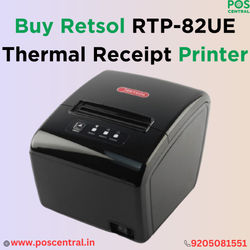 The Retsol RTP-82UE is a reliable device for printing receipts. It utilizes a direct thermal printing method, ensuring fast and efficient output. With a versatile paper width range of 58-80.5mm, including a specific option for 79.5+0.5mm, it accommodates various receipt sizes. Its user-friendly design makes operation simple, and ideal for businesses of all sizes. This printer is efficient, saving both time and resources. Upgrade your POS system with the Retsol RTP-82UE Thermal Receipt Printer from POS Central India for seamless transactions. Visit https://www.poscentral.in/retsol-rtp-82ue-thermal-receipt-printer.html