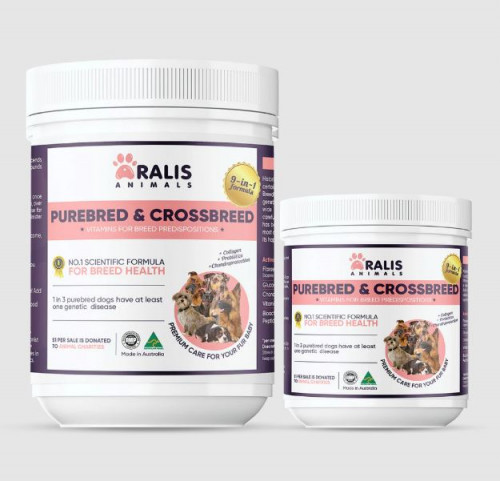 Purebred & Crossbreed Supplement, Aralis Animals Tailored nutrition for every dog. Discover our premium supplements for optimal health and vitality.

Visit us: https://www.aralisanimals.com.au/products/purebred-and-crossbreed