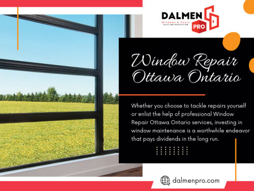 Choosing between Window repair Ottawa Ontario and replacement requires careful consideration of various factors, including the condition of your windows, energy efficiency, cost-effectiveness, aesthetics, maintenance requirements, noise reduction, longevity, and environmental impact. 

Official Website: https://dalmenpro.com

For more info click here: https://dalmenpro.com/window-replacement-repair/

Contact: Dalmen Pro Windows and Doors
Address: 165 Colonnade Rd, Nepean, ON K2E 7J4, Canada
Phone: +1 613-706-4181

Find Us On Google Map: https://maps.app.goo.gl/dbp5QnXEq4w5FJw6A

Our Profile: https://gifyu.com/dalmenpro
More Images: https://is.gd/dCnveR
https://is.gd/EEEYhp
https://is.gd/uT4mxH
https://is.gd/BEviiR