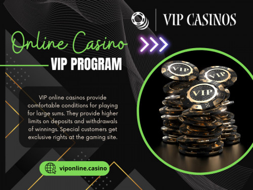 Before committing to an online casino VIP program, carefully review the eligibility requirements. Some programs may have strict criteria for entry, such as a minimum deposit or wagering requirement. 

Official Website: https://viponline.casino/

Our Profile: https://gifyu.com/viponlinecasino
More Images: 
https://tinyurl.com/297ushpk
https://tinyurl.com/mue3k3ub
https://tinyurl.com/275glgx7
https://tinyurl.com/2c4vq3l7