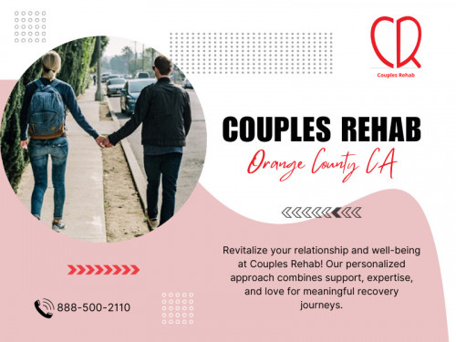 Couples rehab Orange County CA offers a unique and effective approach to addressing addiction while revitalizing relationships. Through comprehensive assessments, personalized treatment plans, couples behavioral therapy, and various treatment modalities, couples can embark on a journey of recovery together. 

Official Website : https://couplesrehab.com/

Couples Rehab
Address: 17011 Beach Blvd Suite 900 PMD#691, Huntington Beach, CA 92647, United States
Phone: +18885002110

Find us on Google Maps: https://maps.app.goo.gl/e59FHtBzjwWCuKrZ6

Our Profile: https://gifyu.com/couplesrehab

More Images:
https://rcut.in/YHjeWqtm
https://rcut.in/w8xZBCfz
https://rcut.in/AdZykHpR
https://rcut.in/WemssGcz