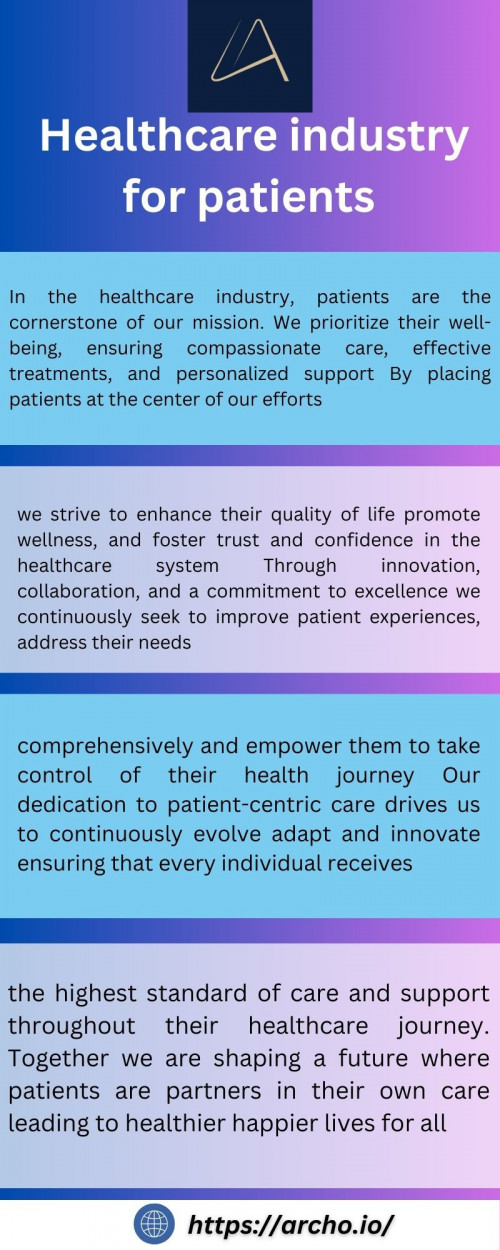  Healthcare industry for patients