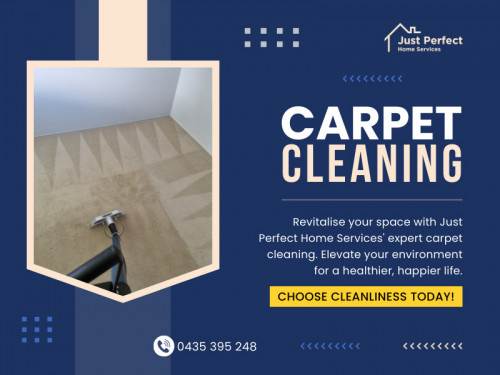 Engaging a professional carpet cleaning service is a prudent investment in your home's cleanliness and health. Their expertise, specialised equipment, and meticulous cleaning techniques can breathe new life into your carpets, offering a fresh start for your living space. Don't delay – schedule a professional carpet cleaning today and relish the benefits of cleaner, healthier carpets for years to come.

Official Website : https://justperfectgc.com.au/

Click here for more information: https://justperfectgc.com.au/carpet-cleaning/

Just Perfect Home Services Carpet Cleaning
Address: 13 Clydesdale Dr, Upper Coomera QLD 4209, Australia
Phone: +61435395248

Find us on Google Maps: https://maps.app.goo.gl/iNq2HzPnzuyJkxtc8

Our Profile: https://gifyu.com/justperfectgc

More Images:
https://rcut.in/dLvZnILX
https://rcut.in/rHbYJN0N
https://rcut.in/PMsK0ZZw
https://rcut.in/oXB1wep8
