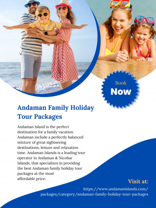 Andaman Islands is a renowned tour operator in Andaman & Nicobar Islands, that specializes in providing the best Andaman family holiday tour packages at the most affordable prices. To know more visit at https://www.andamanislands.com/packages/category/andaman-family-holiday-tour-packages