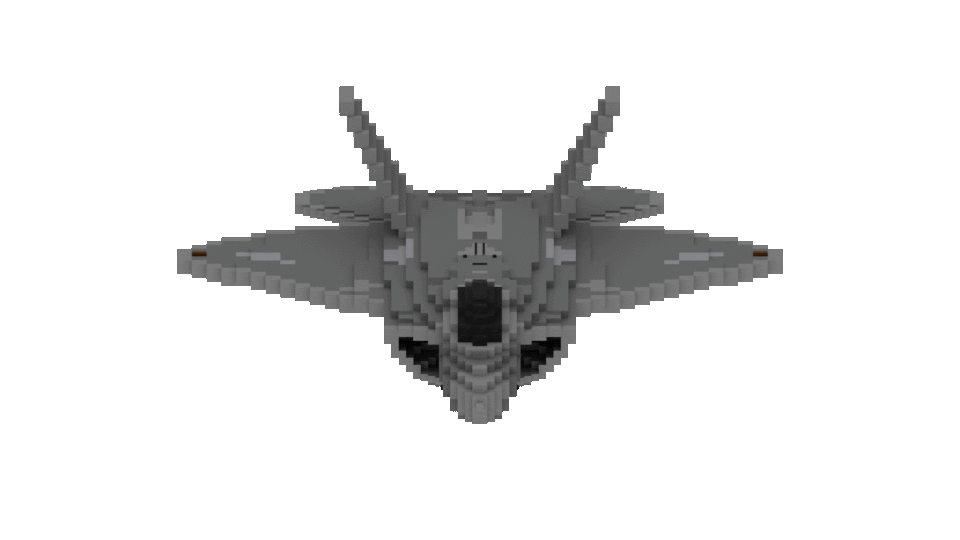 F-22 Raptor [3:1 Scale] + |Download| Minecraft Map