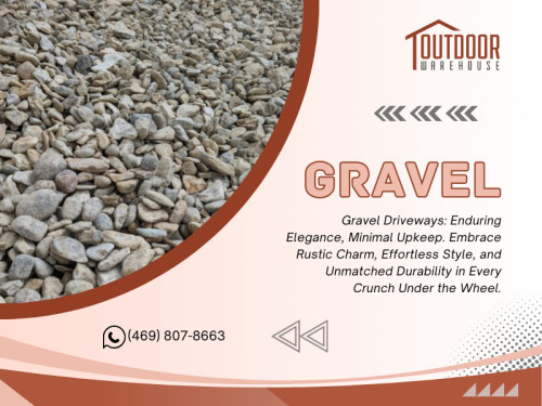 Gravel is a versatile and practical solution for landscaping projects. It comes in various sizes and can be used for many purposes. Outdoor Warehouse Supply provides various gravel options, including native gravel, Mexican beach pebbles, and cushion sand. Gravel is perfect for creating pathways, driveways, or patio areas. 

Official Website : https://www.outdoorwarehousesupply.com/

Click here for more Information: https://www.outdoorwarehousesupply.com/river-rock-sand-gravel-dallas/

Outdoor Warehouse Supply
Address: 2791 S Stemmons Fwy, Lewisville, TX 75067, United States
Phone: +14698078663

Find us on Google Maps: https://maps.app.goo.gl/XRSMX8hjBR1CMTcF8

Our Profile: https://gifyu.com/outdoorwarehouse

More Images:
https://rcut.in/Ko7HWty5
https://rcut.in/rrQolMHF
https://rcut.in/k3m6TBDP
https://rcut.in/jXDE0xNv
https://rcut.in/HsAG0xjw