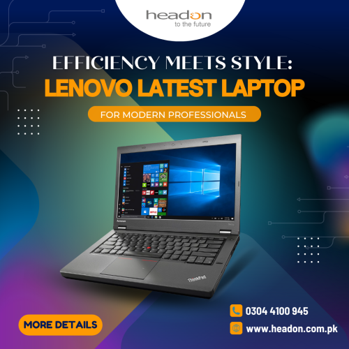 Experience the perfect blend of efficiency and style with Lenovo's latest laptop designed for modern professionals seeking powerful performance and sleek aesthetics.
#LenovoLaptop #EfficiencyMeetsStyle #ModernProfessional #PowerfulPerformance 
More Details: 
Website: https://headon.com.pk/product-category/laptops-notebooks/lenovo/
Phone Number: 0300 8483035
Address : 57-C 1st Floor, Hafeez Center, Lahore
Business Email: sales@headon.com.pk