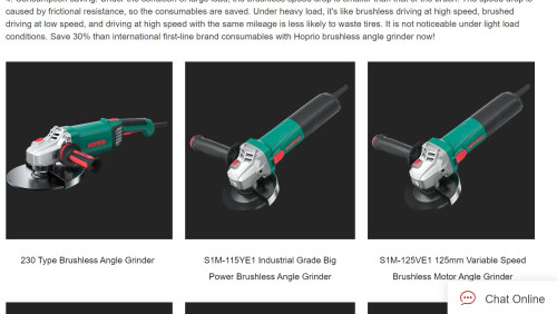 Under the condition of large load, the brushless speed drop is smaller than that of the brush. The speed drop is caused by frictional resistance, so the consumables are saved.

https://www.hoprio.com/brushless-angle-grinder.html