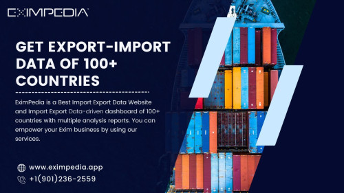 The import and export of services are crucial in fulfilling the needs of its citizens. Eximpedia is a top firm that offers precise and current data reports, making it the best export-import data website.

For More Details, Visit - https://eximpedia.app/export-import-trade-data