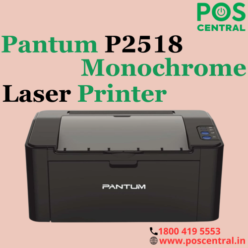 The Pantum P2518 Monochrome Laser Printer combines robust performance, ample paper capacity, & a compact design to deliver exceptional printing results in professional environments. The printer features a paper input capacity of 150 sheets, allowing for uninterrupted printing without the need for frequent paper replenishment. Pantum P2518 Printer has a paper output capacity of 100 sheets, ensuring organized & easily accessible printed documents. The built-in 32 MB of memory ensures smooth operation and enhances the printer's ability to handle complex print jobs effortlessly. You can visit the POS Central India website to Buy Pantum P2518 at a reasonable cost with free express delivery. For more information, go to https://www.poscentral.in/pantum-p2518-22ppm-a4-23ppm-letter-monochrome-laser-printer.html