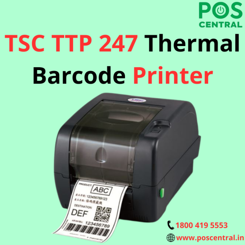 TSC TTP 247 Thermal Barcode Printer for Sale comes with 4 MB of flash memory, providing ample storage space for storing various label formats, graphics, and fonts, allowing for quick and efficient printing. It can print labels with a minimum length of 10 mm, enabling the production of small, compact labels when necessary. One notable feature of this printer is the implementation of two motors instead of the typical one. This design choice allows the printers to operate at lower torque, resulting in smoother and more precise printing. Powered by a 32-bit RISC high-performance processor, it delivers fast and efficient printing performance. Get TSC TTP 247 Thermal Barcode Printer from the POS Central India website at an affordable cost with free express delivery. For more information, go to https://www.poscentral.in/tsc-ttp-247-203-dpi-7-ips-thermal-transfer-label-printer.html