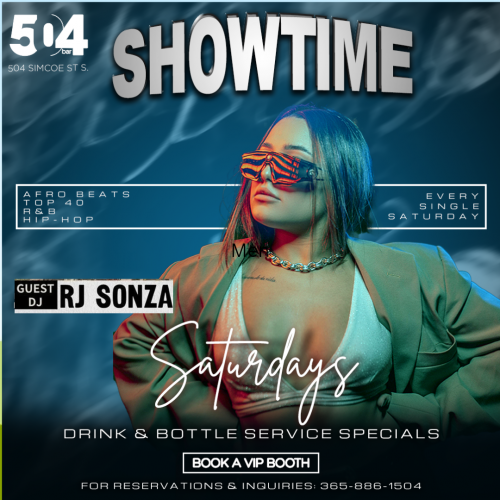 504BAR is organizing SHOWTIME SATURDAY'S SPECIAL GUEST RJ SONZA event by 504BAR on 2024–06–15 09:30 PM in Canada, we are selling the tickets for SHOWTIME SATURDAY'S SPECIAL GUEST RJ SONZA. https://www.ticketgateway.com/event/view/504-rj-sonza