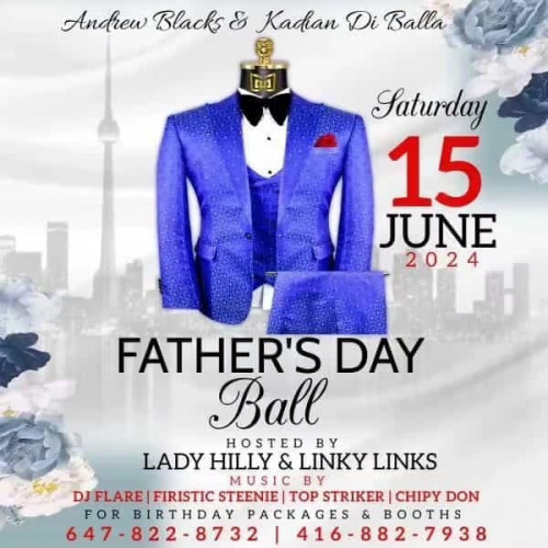 Fathersdayballtoronto is organizing Father's Day Ball 2024 event by Fathersdayballtoronto on 2024–06–15 09 PM in Canada, we are selling the tickets for Father's Day Ball 2024. https://www.ticketgateway.com/event/view/father--day-ball