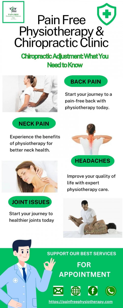 Experience the best chiropractic treatment in Dwarka with Dr. Roshan Jha. Specializing in pain relief and spinal health, Dr Roshan Jha offers personalized care to help you achieve optimal wellness. Book your appointment today for expert chiropractic services.
Visit Us :-https://painfreephysiotherapy.com/chiropractic-treatment-in-dwarka-janakpuri-delhi-ncr/