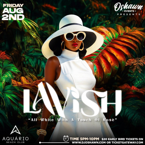Oshawn Campbell is organizing Lavish All White with a touch of Rosè event by Oshawn Campbell on 2024–08–02 05 PM in Canada, we are selling the tickets for Lavish All White with a touch of Rosè. https://www.ticketgateway.com/event/view/lavish-all-white-with-a-touch-of-ros-