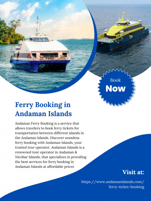 Andaman Islands is a renowned tour operator in Andaman & Nicobar Islands, that specializes in providing the best services for ferry booking in Andaman Islands at the most affordable prices. To know more visit at https://www.andamanislands.com/ferry-ticket-booking