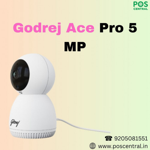 Discover the ultimate in surveillance technology with the Godrej Ace Pro 5MP Pan/Tilt Camera, offering top-notch specifications and unbeatable pricing. This advanced camera boasts compression options including H.264, H.265, and H.265+ for efficient data storage. Featuring a 5MP resolution and a 1/2.8" CMOS sensor, it delivers crystal-clear video quality, ensuring every detail is captured with precision. Equipped with IR LED technology providing a night vision range of up to 10 meters, it guarantees round-the-clock security surveillance. Visit Buy Godrej Ace Pro 5MP Pan/Tilt Camera at POS Central India to find the best deal and features for your security requirements. https://www.poscentral.in/godrej-ace-pro-5mp-pan-tilt-camera.html