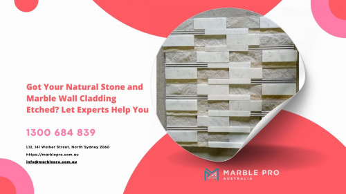 Have you got your precious natural stone and marble wall cladding etched? Instead of trying to resolve it yourself, have it restored by a professional stonemason. Having years of experience and skills in marble maintenance, they can help you the best. Well, our team at Marble Pro can be the one you’re looking for. All our stonemasons are proficient and aware of the latest marble care tools. Check us out for more: https://marblepro.com.au/.