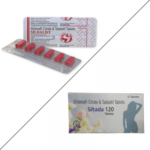 Siltada 120 mg is a medication that requires a valid prescription and combines two potent active ingredients: sildenafil (100 mg) and tadalafil (20 mg). It is primarily used to address the challenges of erectile dysfunction or impotence in men. This medicine offers a higher dosage of erectile dysfunction medication, so if you are new to it, it is advisable to start with a lower dosage as recommended by your doctor. Erectile dysfunction can stem from physical or psychological factors and can persist throughout a person's lifetime. Given the possibility of treatment, it is wise to seek medical attention promptly and receive proper guidance based on your individual circumstances and medical history. Buy Siltada 120mg Online in USA https://www.mensmedy.com/buy-siltada-120mg-online-in-usa.html