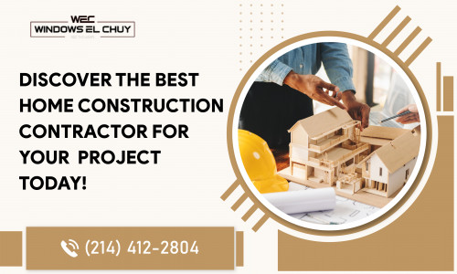 If you are seeking a mess-free experience in crafting a warm, classic, and personalized home that you will be proud of in our location, get in touch with our home construction contractor in Grand Prairie, TX, for successful project completion. Windows El Chuy is the best-in-town services that offer end-to-end assistance for you!