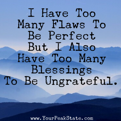I have too many flaws