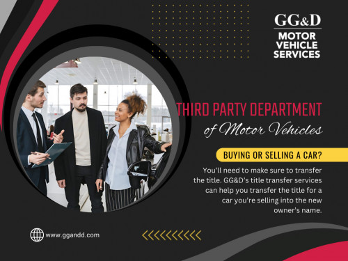 Whether you need assistance with driver's license services, vehicle registration, title transfers, or vehicle inspections, we've got you covered. We are the Third Party Department of Motor Vehicles AZ.

Official Website: https://www.ggandd.com/

Tell: +1 602-374-4630

Address: Phoenix, Maricopa County, Arizona, United States

Our Profile: https://gifyu.com/ggandd
More Images: 
https://tinyurl.com/2cmmopr4
https://tinyurl.com/2a2mwkyn
https://tinyurl.com/256p2oes
https://tinyurl.com/42ysmvrj