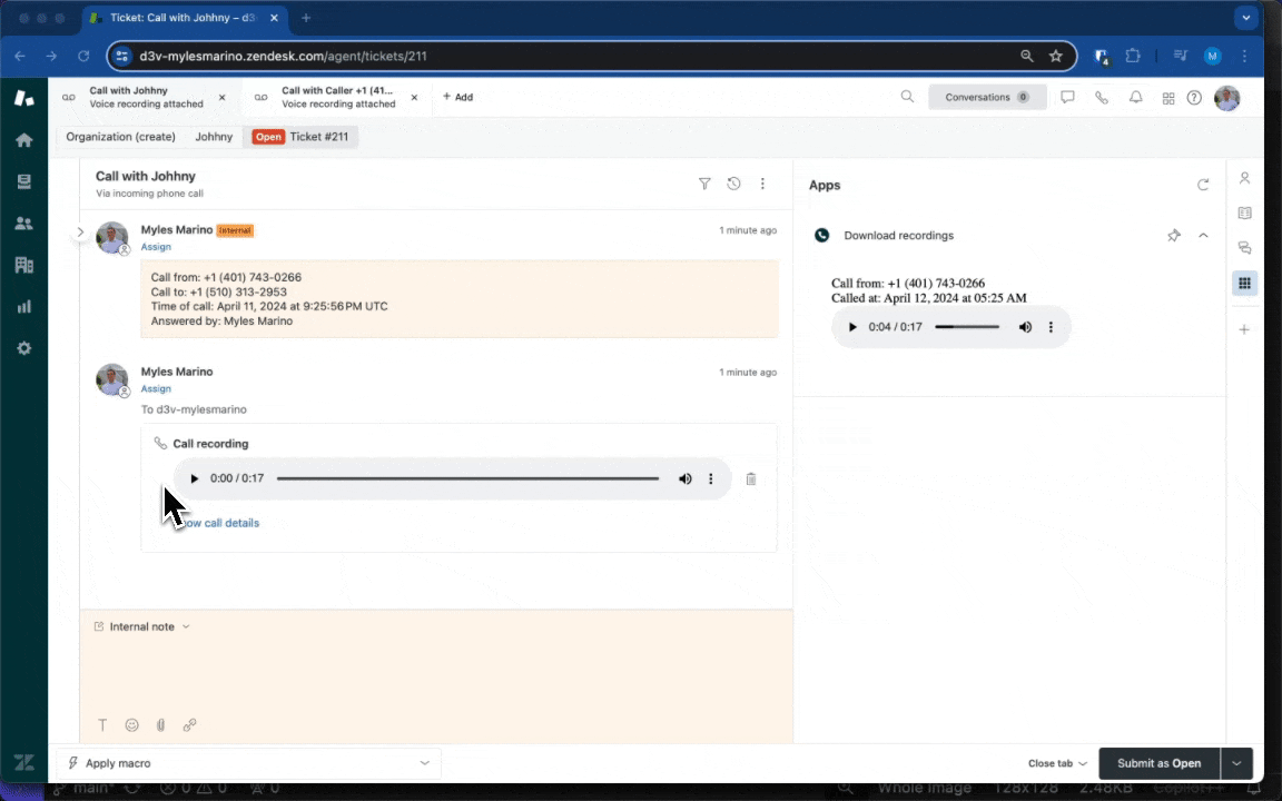 Download Recordings Demo