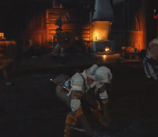 The Witcher 3 Ciri gets hit in the face 2