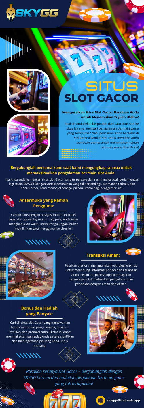 Menemukan situs slot gacor yang tepat dapat membantu Anda membuka dunia hiburan yang mendebarkan dan potensi kemenangan. Namun dengan banyaknya pilihan yang tersedia secara online, menjelajahi lautan situs slot bisa jadi sangat melelahkan.

Untuk info lebih lanjut kunjungi Situs Web resmi kami: https://skyggofficial.web.app

Profil Kami: https://gifyu.com/skyggofficial

Info Lebih Lanjut-Grafik: http://gg.gg/1a0j3f
http://gg.gg/1a0j3e
http://gg.gg/1a0j3d