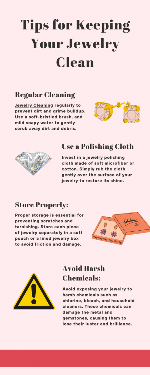 To maintain the sparkle of your jewelry, regularly clean it with a soft brush and mild soapy water. Use a jewelry polishing cloth to remove fingerprints and smudges. Store each piece separately to prevent scratching and tarnishing. Avoid exposing jewelry to harsh chemicals, perfumes, and lotions. Periodically have it professionally cleaned and inspected to ensure its longevity and brilliance. To know more visit here https://www.futerbrosjewelers.com/services/cleaning-and-inspection