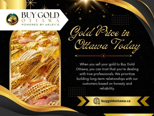 Supply and demand dynamics play a crucial role in determining the Gold price in Ottawa today. Factors such as mine production, central bank reserves, and recycling rates affect the supply side of the equation. 

Official Website : https://buygoldottawa.ca

Buy Gold Ottawa
Address : 326 Montreal rd, Ottawa, Ontario
Call Us : +1 613-742-7533

My Profile : https://gifyu.com/buygoldottawa

More Images :
https://tinyurl.com/3p9jp4rt
https://tinyurl.com/2x376582
https://tinyurl.com/3v443wfd
https://tinyurl.com/yyebdwmf
