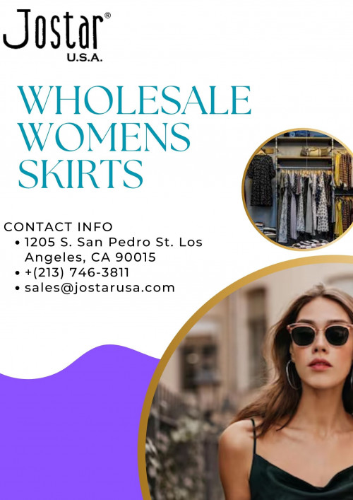 Discover our wide selection of wholesale women's skirts, carefully chosen to satisfy the needs of modern fashion. We have a wide range of selections in our collection to fit any style preference, from modern trends to timeless classics.
https://jostarusa.com/bottoms-skirts