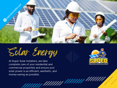 Many governments and utility companies offer incentives and rebates to encourage the adoption of solar energy Sacramento. The upfront cost of going solar can be significantly reduced by these incentives. 

For more info click here: https://supersolarinstallers.com/what-we-install

Contact: Super Solar Installers
Address: 8880 Cal Center Dr #400, Sacramento, CA 95826, United States
Phone: +12792265343

Find Us On Google Map: https://maps.app.goo.gl/M53eYY512ThCA8A37

Our Profile: https://gifyu.com/supersolarinstal

More Images: http://gg.gg/19ytoe
http://gg.gg/19ytoc
http://gg.gg/19ytod
http://gg.gg/19ytoa